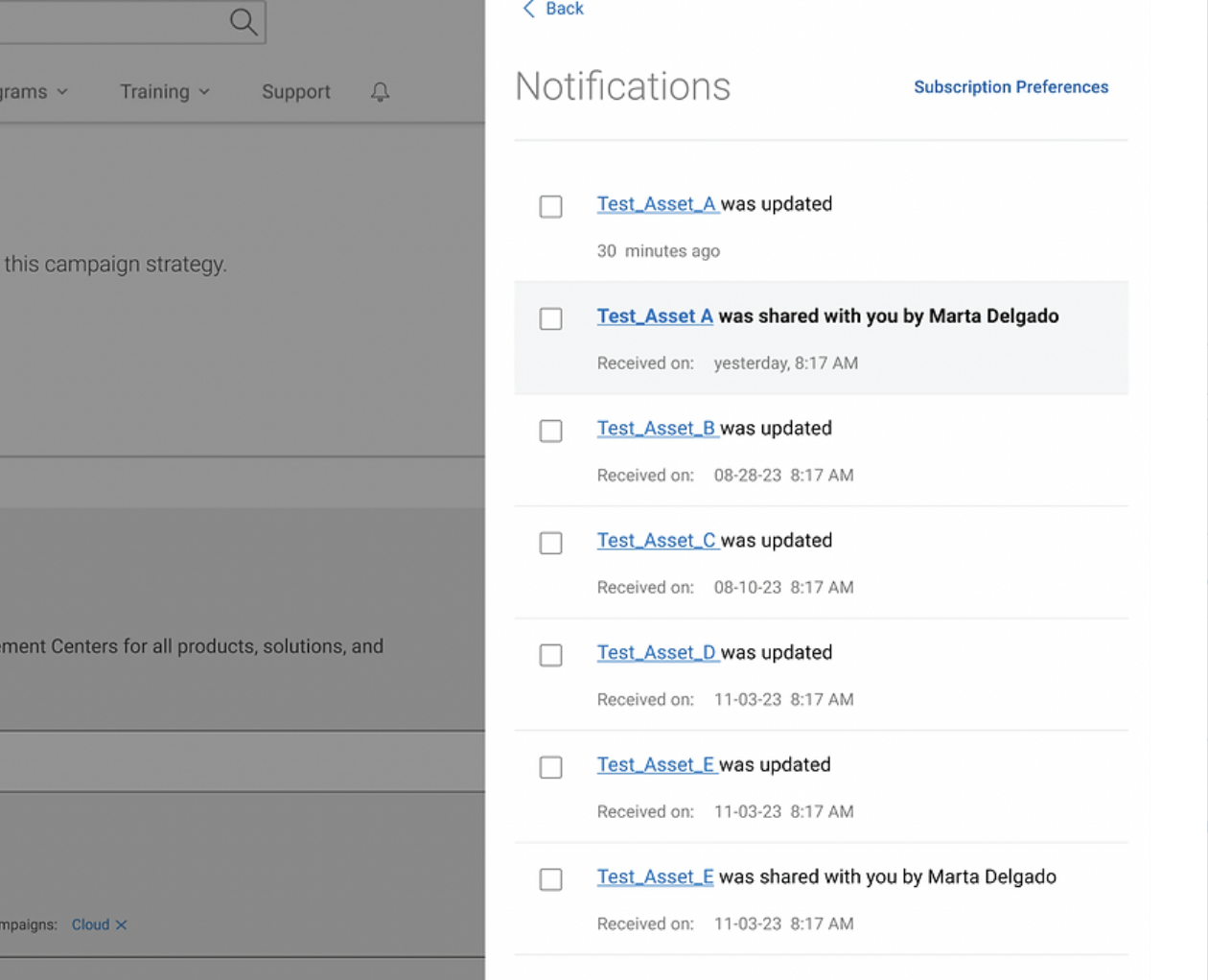 Graphic of a typography specimen showing the alphabet and numerals on top of a dark gray background.
